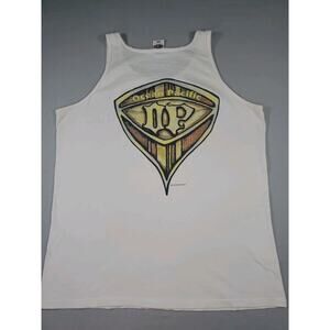 Vintage 90s 1993 Ocean Pacific OP T-shirt Mens Large White Tank Top Surf